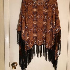 Simply Be - Fringe Festival Top / Poncho Style